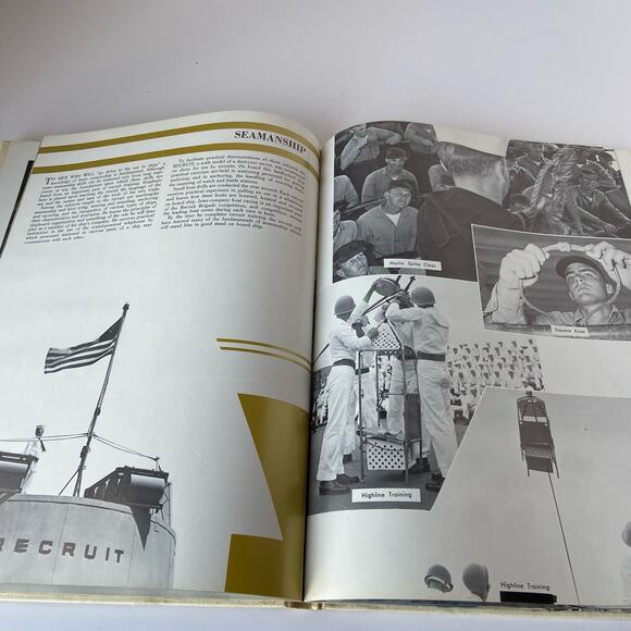 The Anchor United States Naval Boot Camp Album 1968 Annual Yearbook Vietnam Era - Picture 4 of 6